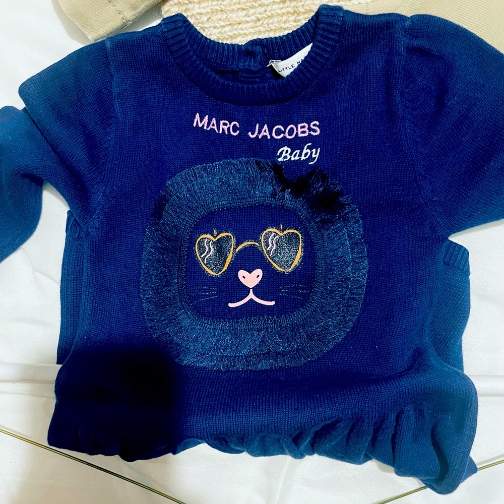 *WORN ONLY ONCE* Little Marc Jacobs dress size: 12m color : blue